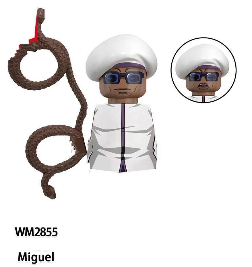 EZ Jujutsu Kaisen Anime Cartoon Gojo Satoru Itadori Yuj Fushiguro Megumi Okkostu Yuta Building Blocks Mini Action Figures Kids Toy