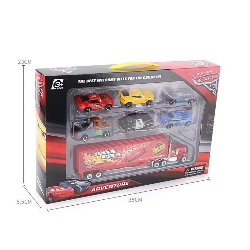 EZ New 12pcs Disney Pixar Cars Back Force Lightning Mcqueen Jackson 6cm Storm Mater Model Car Accompanying Toys Kids Birthday Gifts