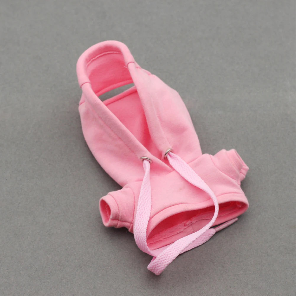 EZ 17cm Labubu Doll Clothes Set Short Skirt Hooded Top Ropa