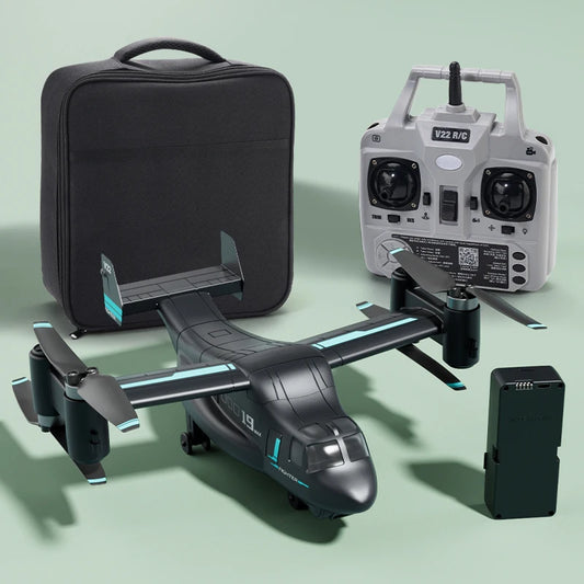 EZ JIKEFUN LM19 Max RC UAV Osprey Helicopter with Camera 4K HD Fly Around Remote Control Drone Brushless Quadcopter Toys for Adults