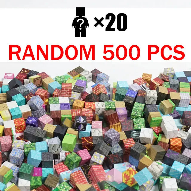 EZ 10-500PCS Magnetic Building Blocks Magnet Set Bricks Mini World STEM Construction DIY Educational Toys For Kids Birthday Gifts