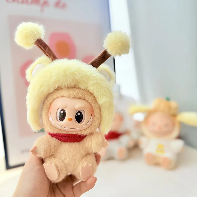 EZ 15cm/17cm Labubu Doll Costume Sitting Party 1st And 2nd Generation Little Devil Angel Set Cute DIY Gift