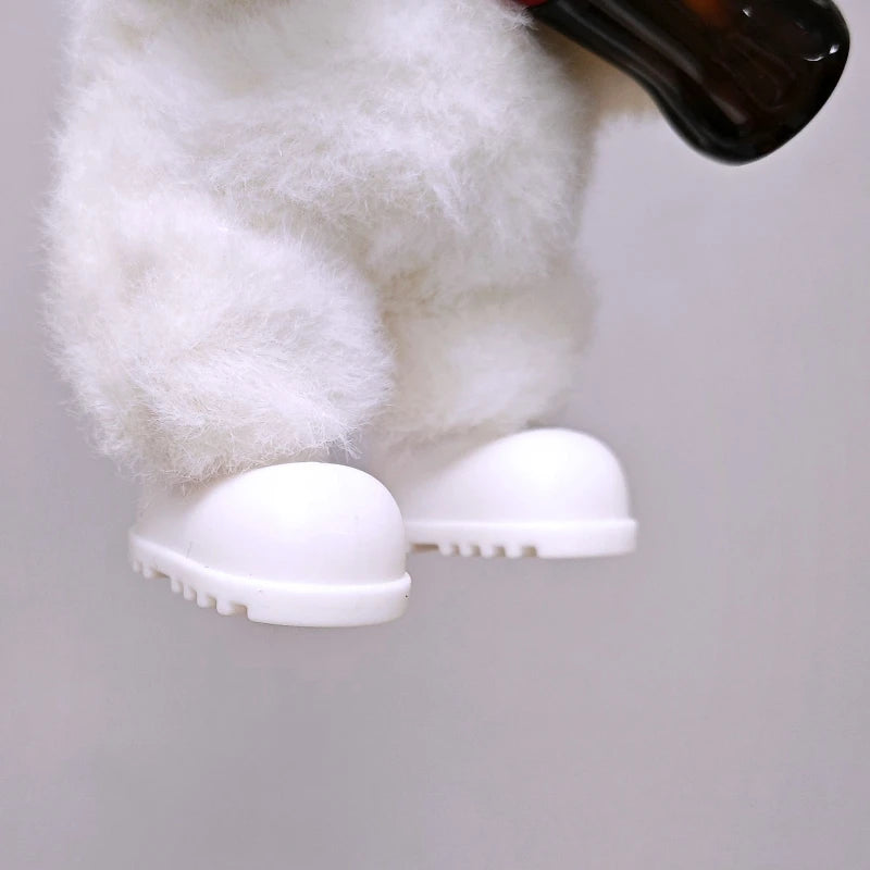 EZ Labubu Doll Clothes Baby Penguin Onesie Colorful Shoes and Headphones for Labubu Gen I II III Sitting Party Accessories