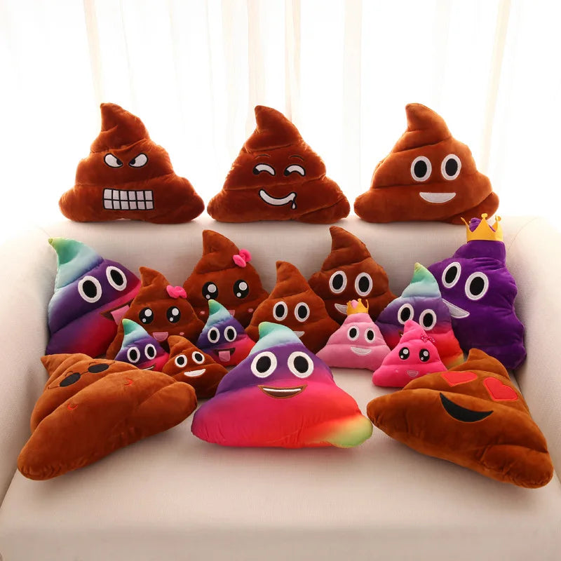 EZ Wholesale cartoon new expression poo plush toys cute funny quirky funny poop cushion