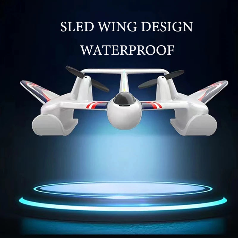 EZ Top 2CH P747 Sea And Air RC Airplane EPP Remote Control Aircraft  With LED Fixed Wing Glider Toys The Best Gift For Boys