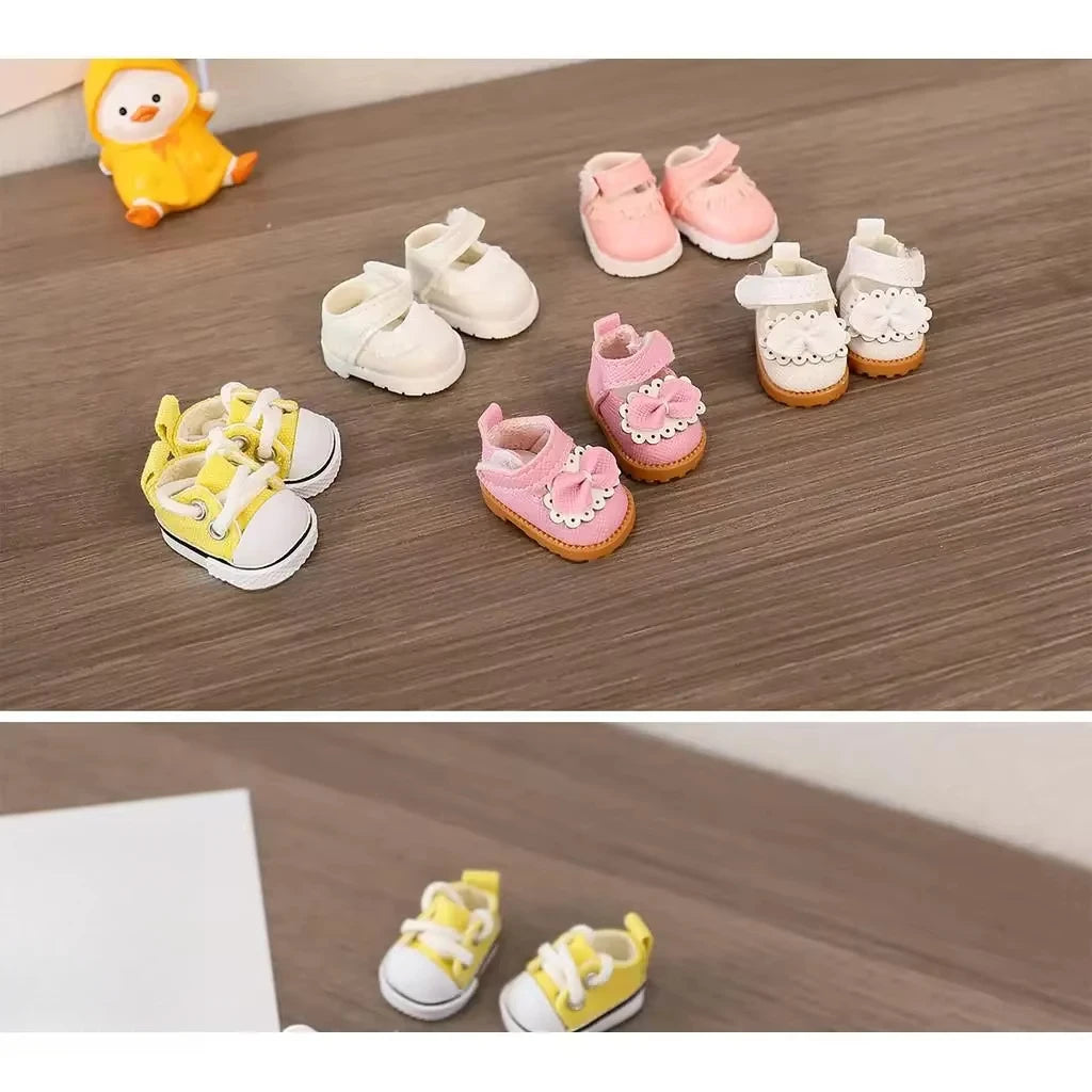 EZ (Only shoes)For LABUBU 17cm Cotton Dolls Shoes Toys Casual Sports Shoes Dolls Accessories for labubu outfits
