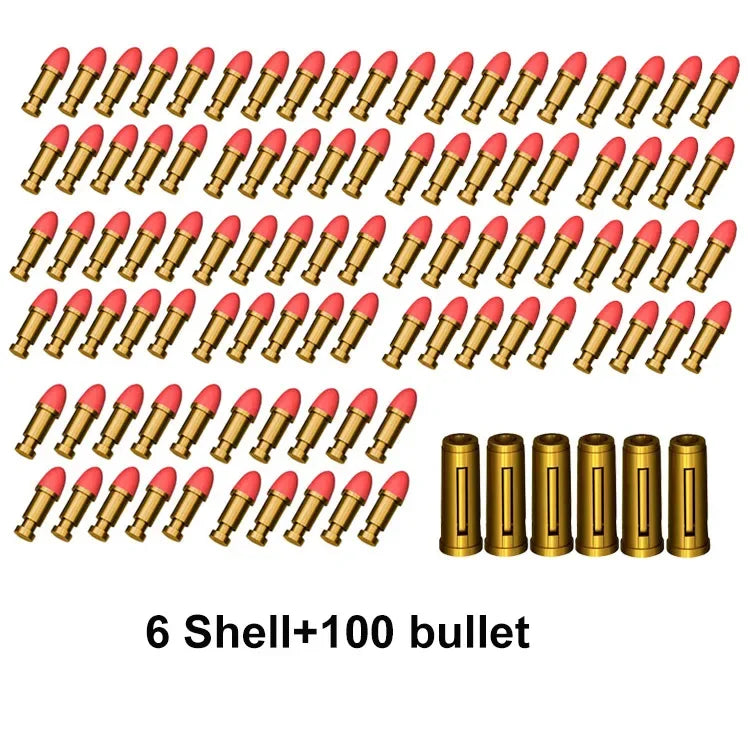 EZ Continuous Firing ZP5 357 Revolver Launcher Pistol Soft Dart Bullet Toy Gun CS Outdoor Game Weapon for Kids Adult