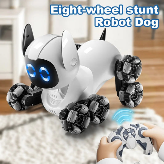 EZ Y9 8WD RC Robot Dog Car Toy 2.4G Radio Remote Control Cars Touch-sense Music Stunt Drift Vehicle Electric Toy for Boys Kids Gift