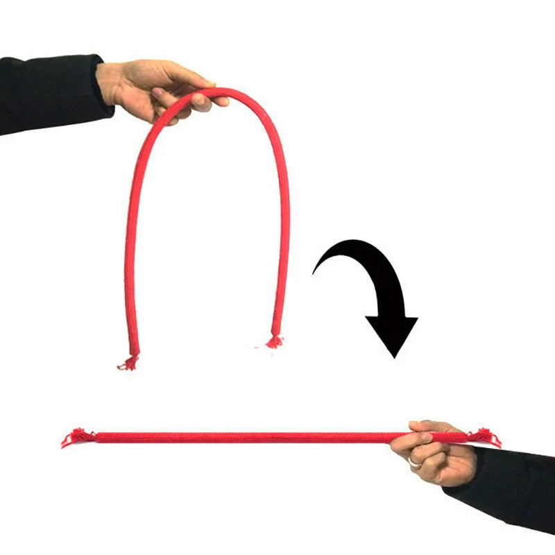 EZ Deluxe Stiff Rope (Red) by Kupper Magic Tricks Soft Rope To Stiff Magia Close Up Street Illusions Gimmicks Mentalism Funny Props