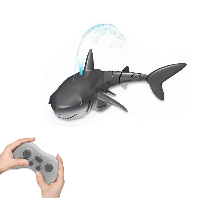 EZ RC Shark Remote Control whale Spray Water Kids robot toy Radio Controlled Boats swimming pool Toys for boys Children Kid