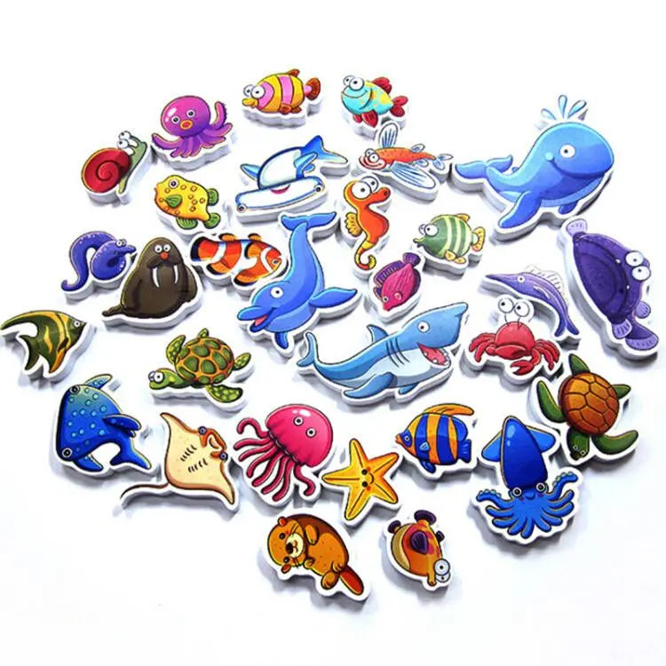 EZ Baby Toy Animal Bath Toys for Kids Soft EVA Paste Bathroom Toys Animal Cognitive Floating Water Toys for Boys Girls 2 to 4 Years