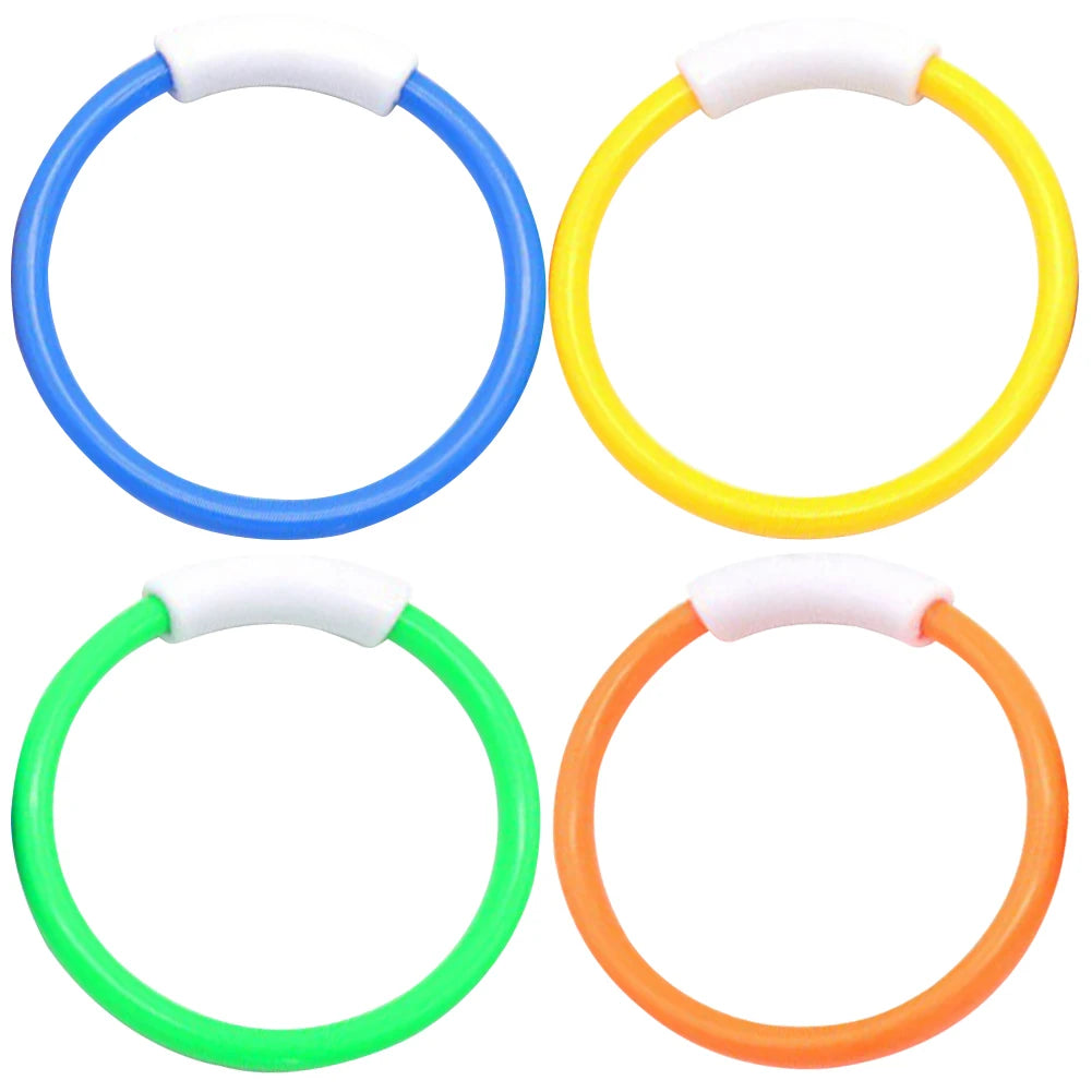 EZ 4Pcs Summer Pool Diving Toys Multicolor Underwater Diving Toys Creative Throwing Dive Water Toy Swimming Pool Accessories