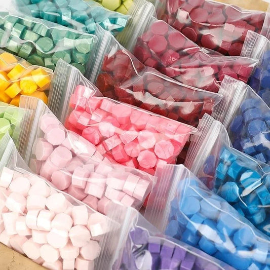 EZ 100Pc Retro Sealing Wax Seal Stamp Wax Beads Scrapbook Material Wedding Birthday Party Invitation stamp DIY stamp decoration