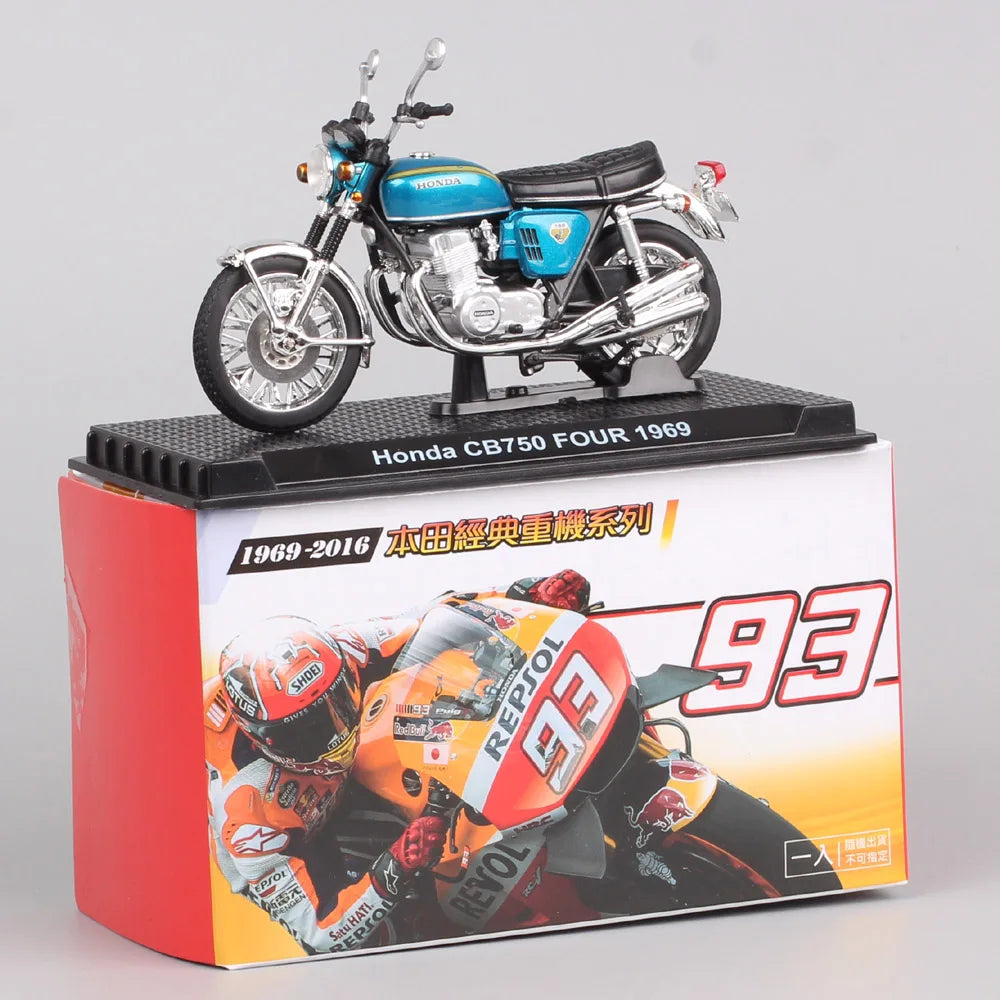 EZ Tiny 1/24 Scale Honda CB750 CB1300 CB1100r Goldwing Valkyrie VFR750R RC30 Gorilla Spring  Motorcycle Model Toy Vehicles Bike
