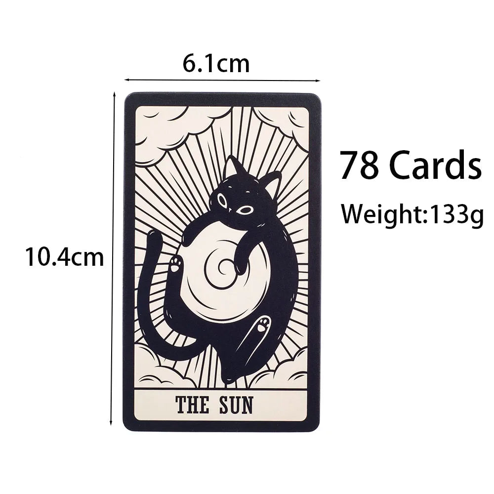 EZ 78 Card Deck Kitten Tarot Oracle Card Fate Divination Leisure Entertainment Family gatherings Tarot Card Game
