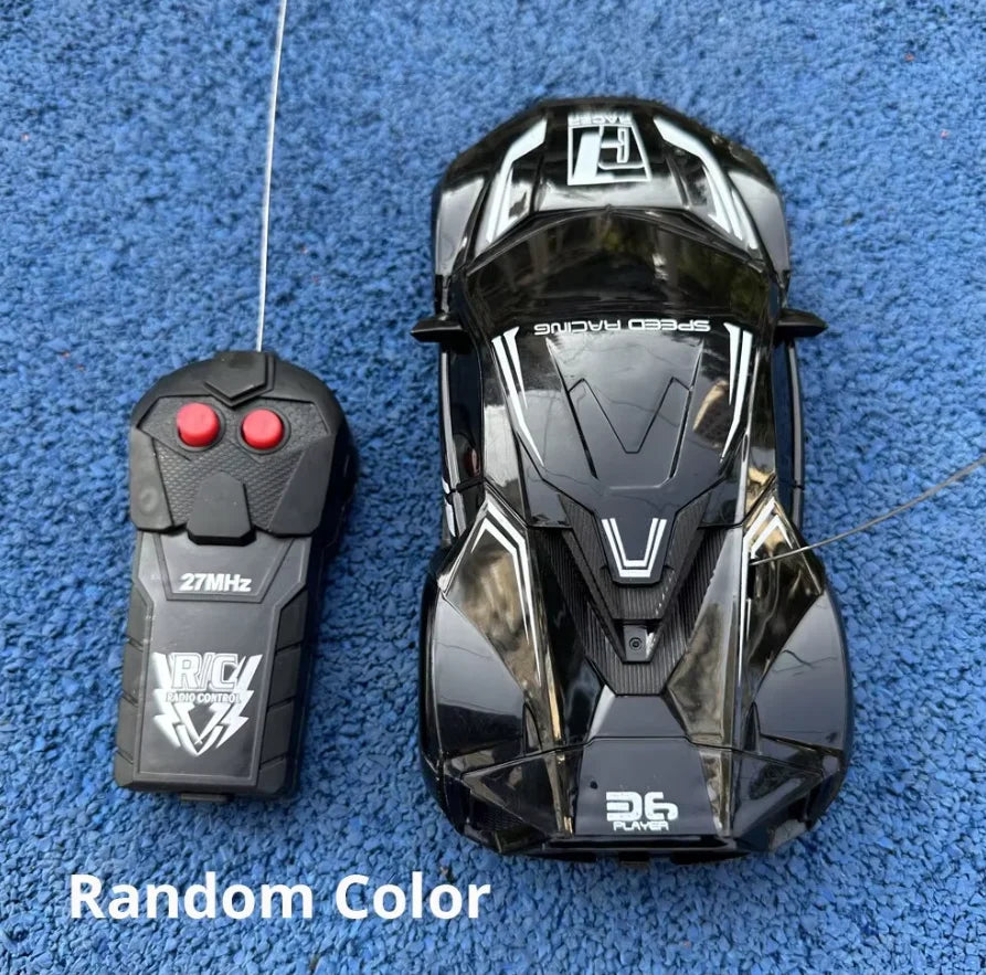 EZ 1PC Simulation Remote Control Car Random Color Model Electric 2-way Rc Sports Car Toy For Boys Girls Birthday Gifts Random Color