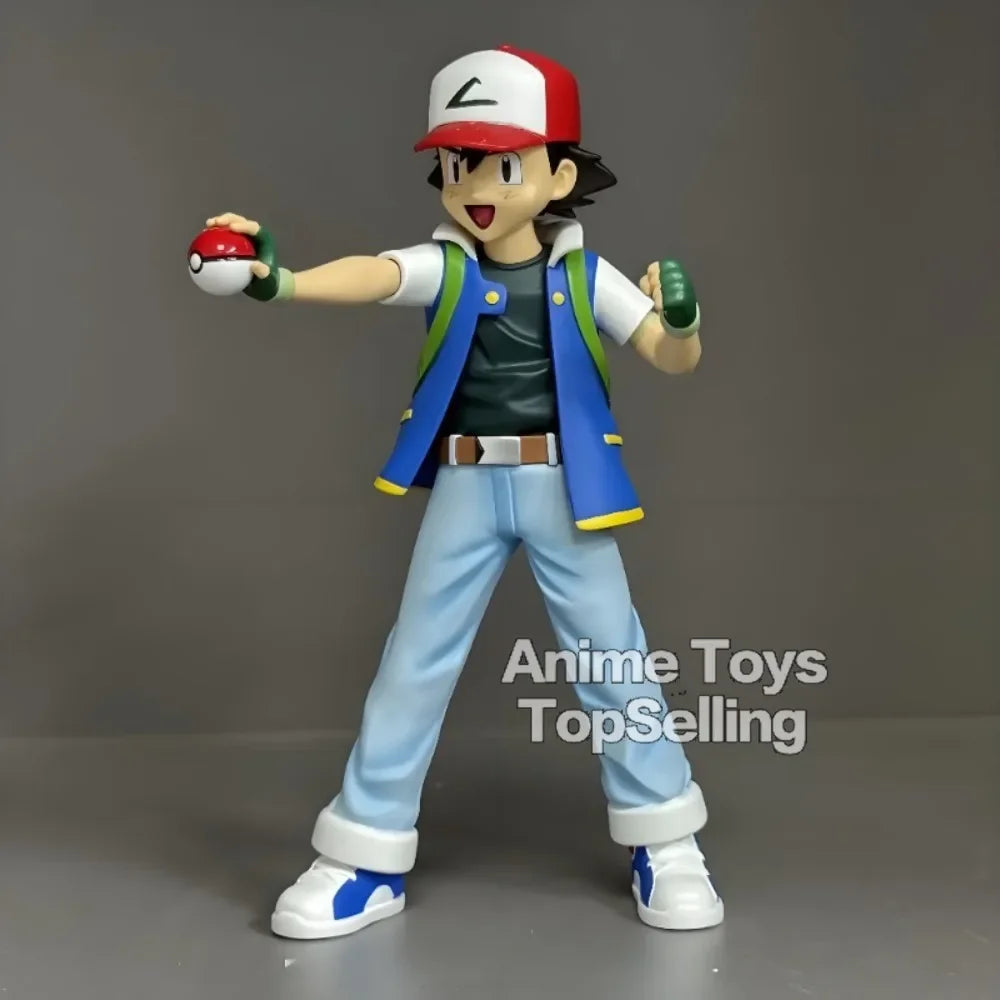 EZ 13cm/5.1in Anime Pokemen Figure Ash Ketchum Action Figures Pvc Collection Model Toys for Children Gifts