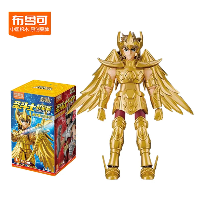 EZ Blokees Gold Saint Building Block Saint Seiya Assembling Toys Shura Aiolos Hidden items Assembly Figure Children Birthday Gift