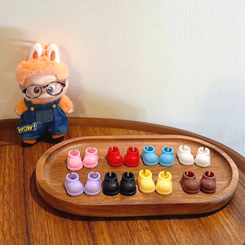 EZ (Shoes Only)17cm/10.5cm Labubu Accessories 3.0/4.0 Shoes Dolls Can Wear Shark Slippers Fun and Stylish Casual Shoes for Playtime