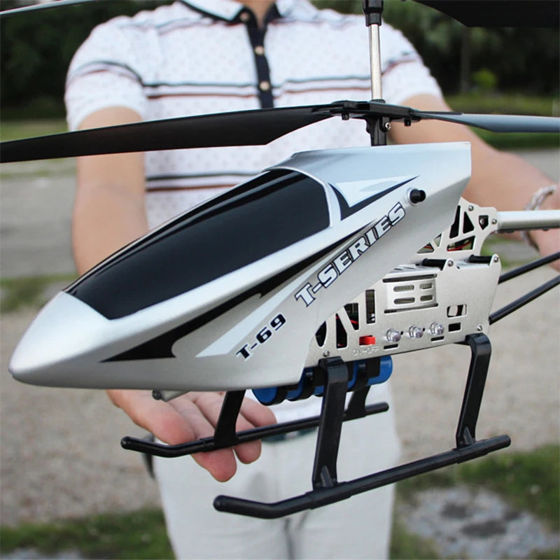 EZ Large Remote Control Helicopter 80cm Extra 2.4G 3.5CH Rc Drone Durable Charging Toy Drone Model UAV Outdoor Aircraft Helicoptero