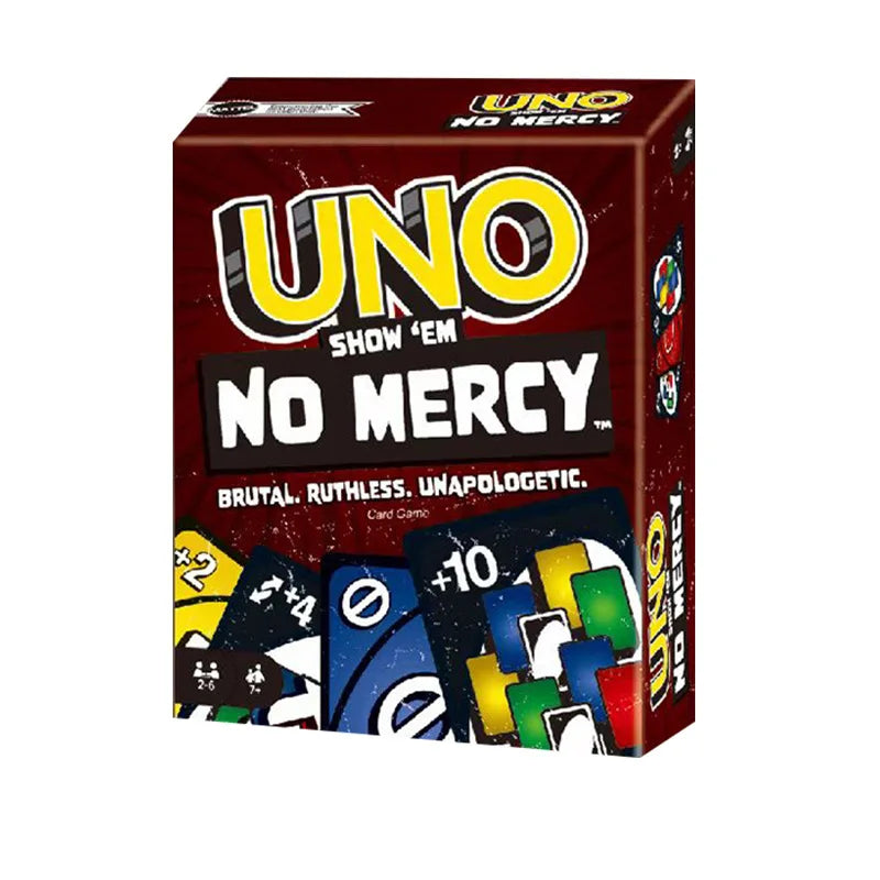 EZ Uno No mercy Game Board Games UNO Cards Table Family Party Entertainment UNO Games Card Toys Children Birthday Christmas