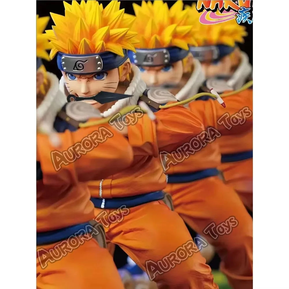 EZ 5.9in/15cm Anime Uzumaki Naruto Figure Kage Bunshin no Jutsu PVC PVC Action Figures Collection Model Toys Gifts