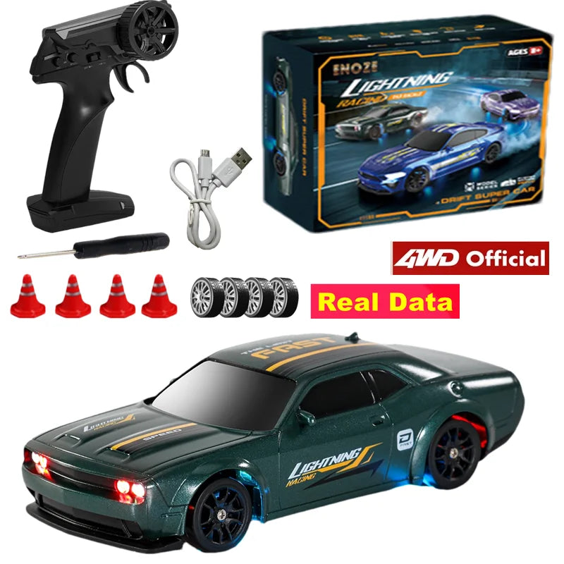 EZ 4WD Drift Racing Car 1/64 or 1/43 Mini Remote Controlled High Speed Car Radio Electric Competition Toy Gift For Kids Boys Adults