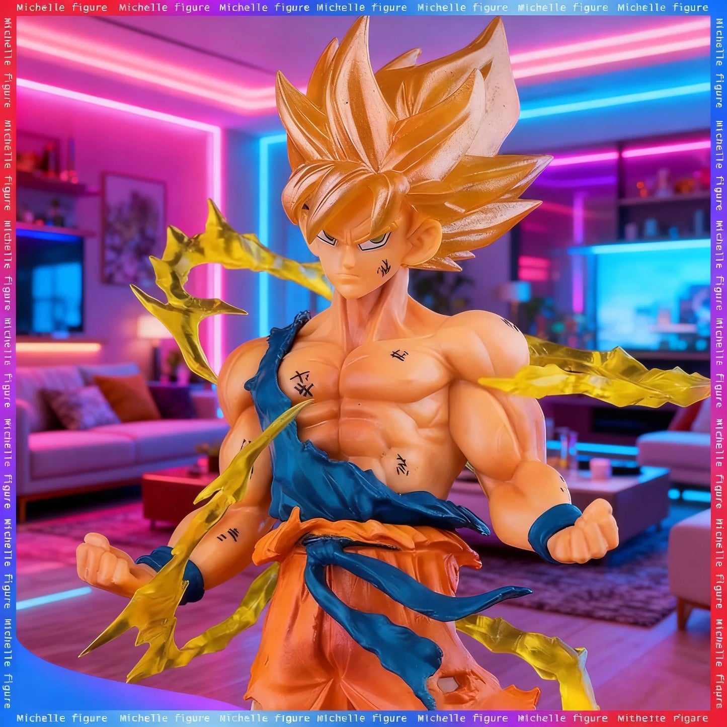EZ Hot anime Dragon Ball Son Wukong Super Saiyan Doll Wukong DBZ Action Doll Model Desktop Decoration Ornament Gift Collection Doll