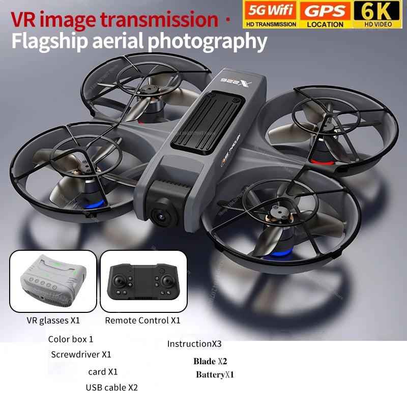 EZ NEW Original X266 Drone WIFI 8K GPS Professional HD Aerial Photography Remote Control Aircraft HD Dual Camera Quadcopter Toy UAV