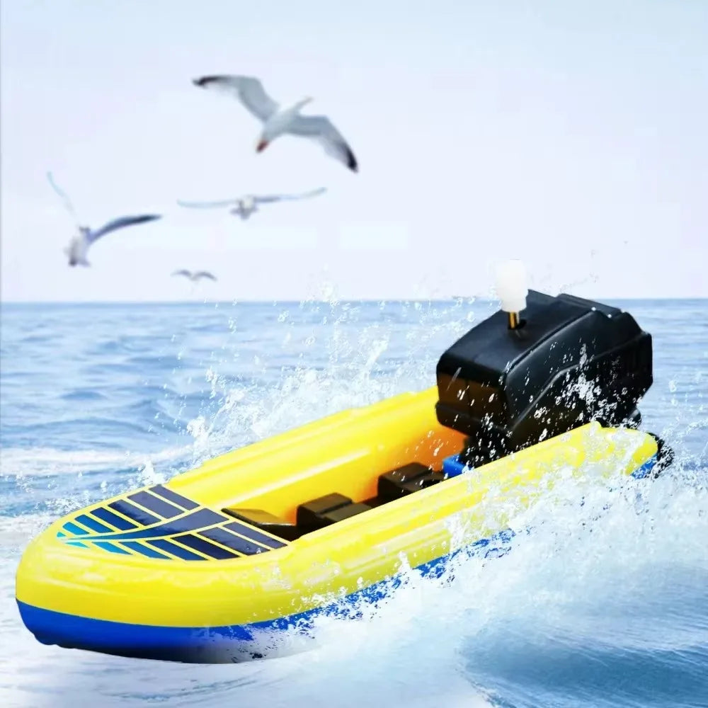 EZ 1pc Speed Boat Clockwork Toys Ship Wind Up Toy Float In Water Kids Toys Classic Bathtub Shower Bath Toy for Children Boys Toys