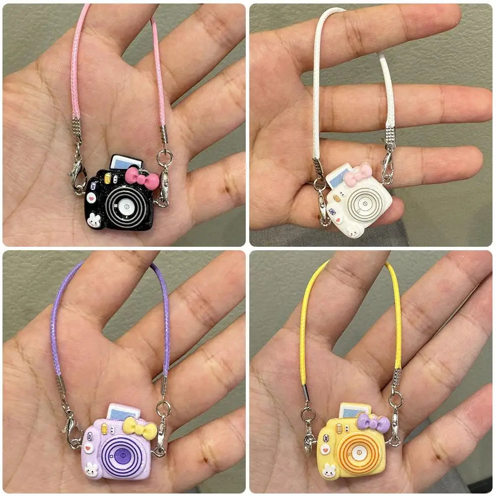 EZ Mini DIY Camera Dress Up Plush Toy for 17cm Labubu Doll Accessories Dollhouse Hanging Neck Accessories Dollhouse Pendant