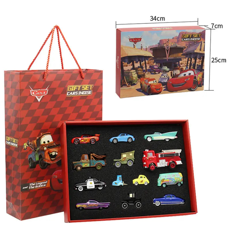 EZ Disney Pixar Cars 3 Metal Diecast lightning McQueen Mater Champion Car Model Toy Gift Set Jackson Uncle Truck Boy Birthday Toys