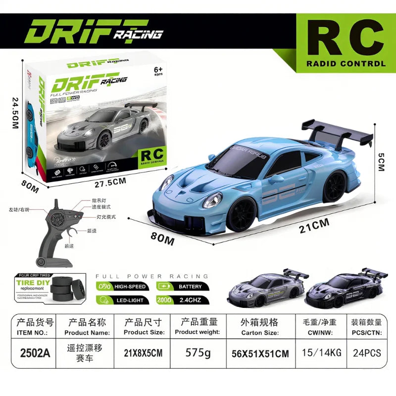 EZ 2025 New, Limited Edition Rc Drift GT3 RS 911 mi SU7 1:20 Drift Racing Car, Racing Kids Gift with High Speed Remote Control