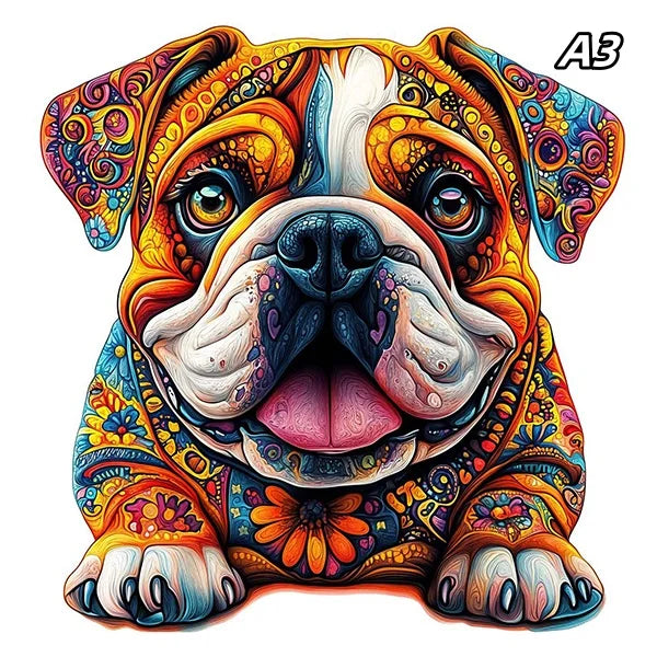 EZ Jigsaw Puzzle Mysterious Animal Puzzles Dog Puzzles Gift for Adult Kids Educational Fabulous Gift Interactive Games Wooden Toys