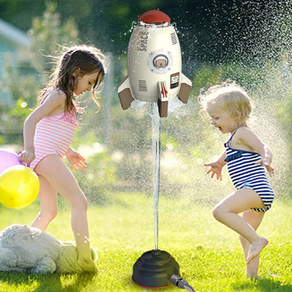 EZ outdoor Water Toy Baby Bath Toys Cartoon Frog Dinosaur Sprinkler Rotating Spray Garden Yard  Fun Games Toys for Kids boys girls