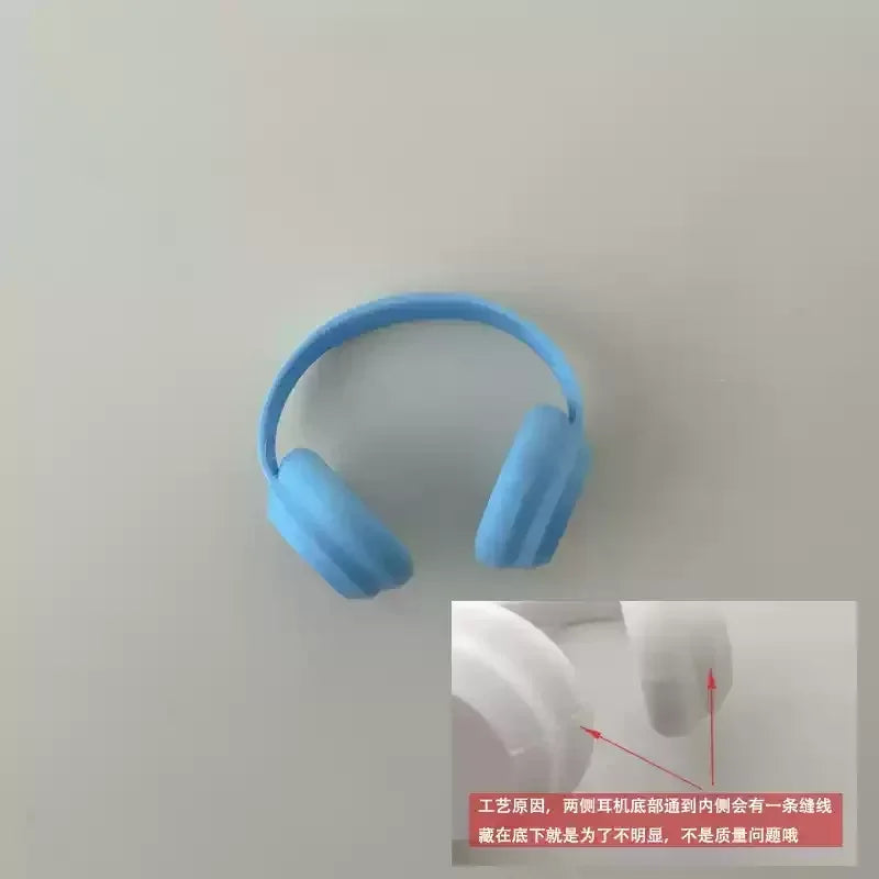 EZ Labubu Accessories：17cm Labubu Fashion Earphone Accessories 10cm Cotton Doll Earphones Macaron Color Doll Earphones