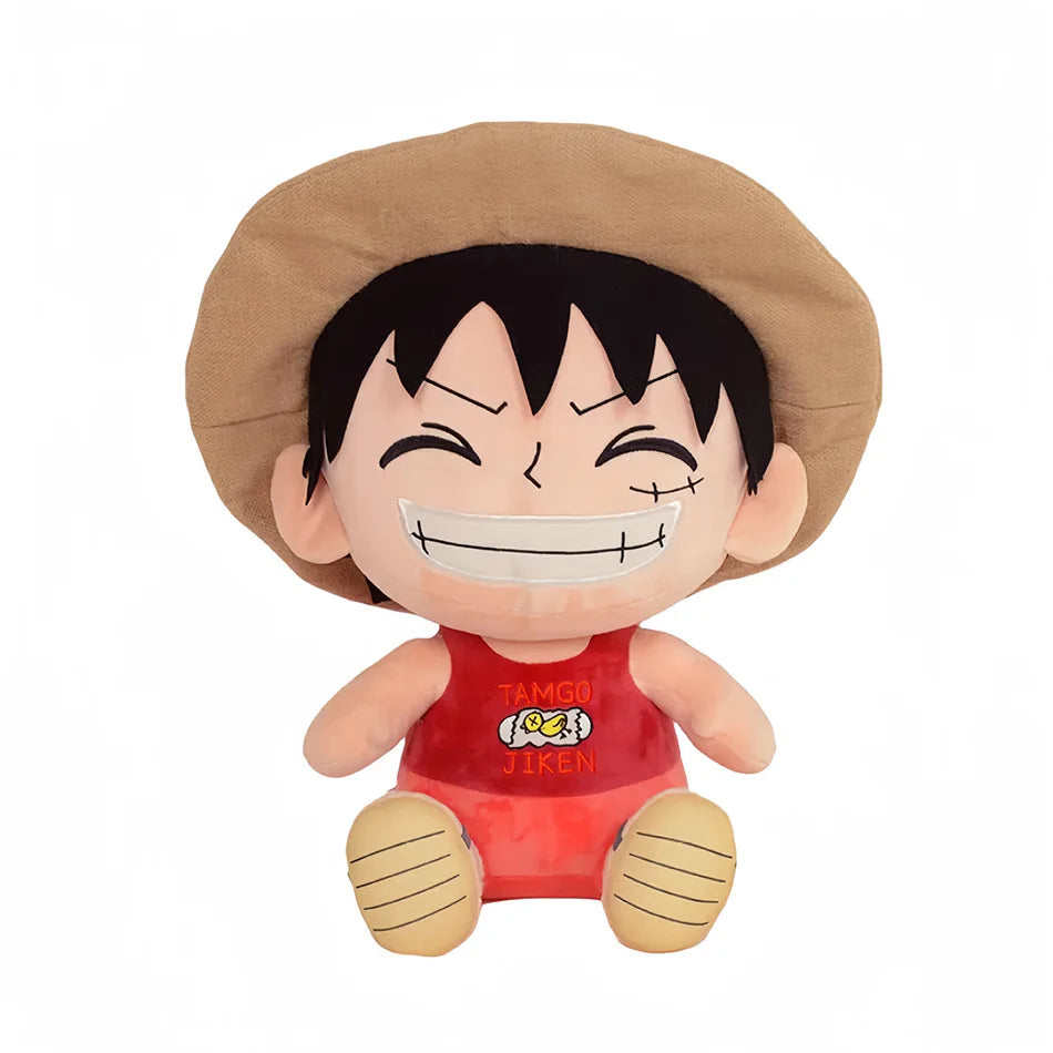 EZ Japanese Anime 25cm One Piece Original Plush Toys CartoonFigure Luffy Chopper Ace Roronoa Zoro Cute Stuffed Doll Kids Xmas Gifts