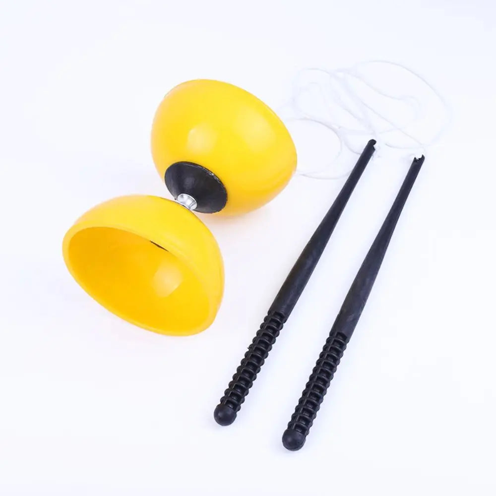 EZ Sensory Training Equipment Leather Chinese Diabolo Soft Thicken Chinese Yo-yo Bowl Shape Diabolo Toy Outdoor