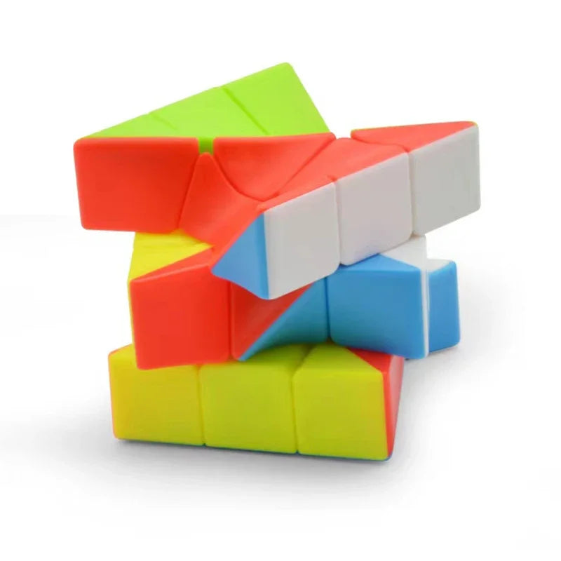 EZ Colorful Twisted Puzzle Speed Magic Cube Cubes Professional Developing Intelligence Educational Toy Cube For Children