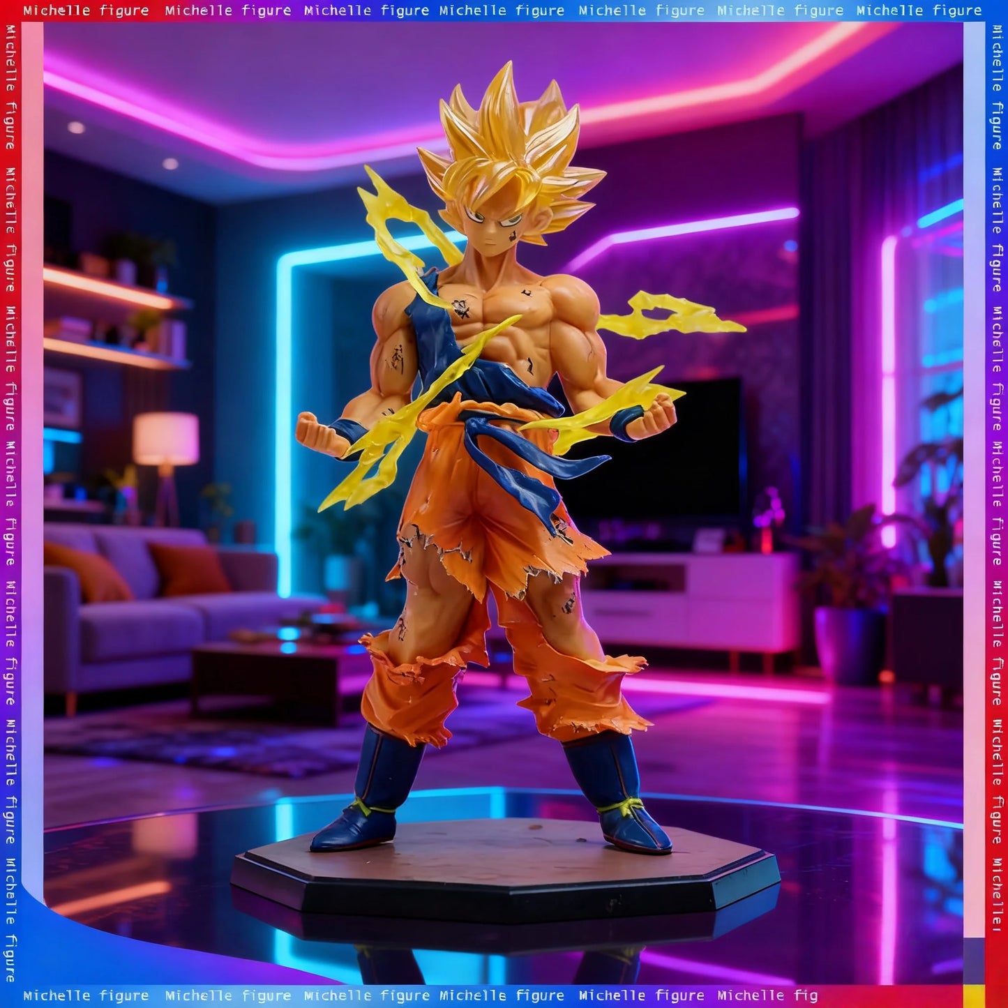 EZ Hot anime Dragon Ball Son Wukong Super Saiyan Doll Wukong DBZ Action Doll Model Desktop Decoration Ornament Gift Collection Doll