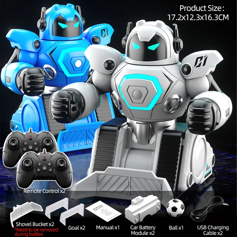 EZ JJRC R30 RC Robot 2Pcs for Battle Football Remote Control Robot Parent-child Interactive RC Battle Robot Toy Gift for Kids