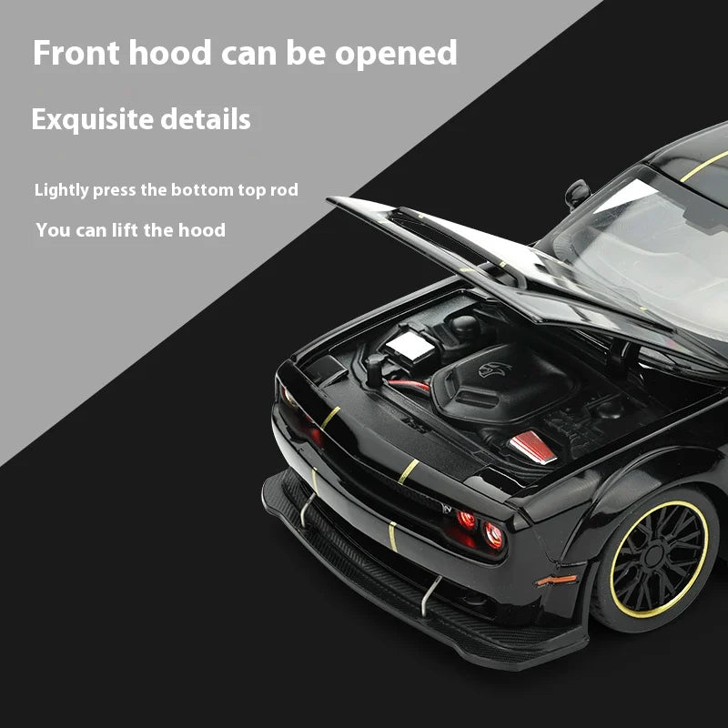 EZ 1:32 Dodge Challenger SRT Hellcat Redeye V8 Alloy Metal Diecast Model American Muscle Sports Car Collection Of Hobby Decorations