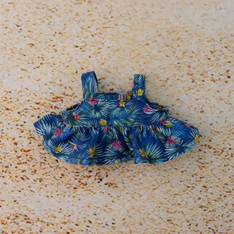 EZ Hawaii Summer Beach Style Clothes For labubu 3.0 v1/v2/v3 clothes outfits For Ropa labubu Doll Clothes Accessories
