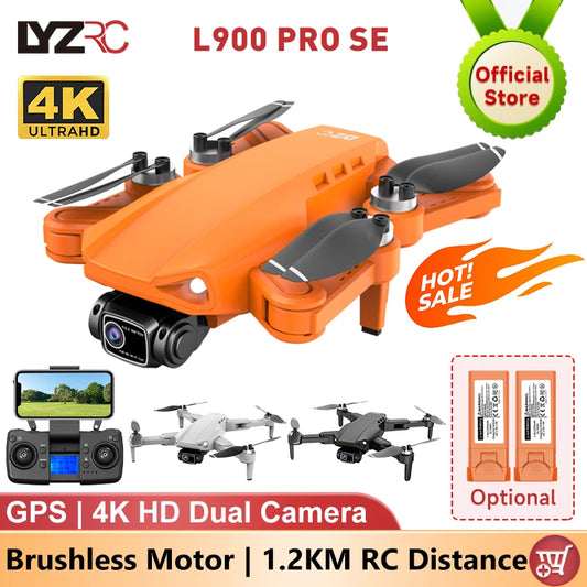 EZ LYZRC Official L900 PRO SE Brushless Motor GPS 4K Professional Drone 5G WIFI Aerial Photography Helicopters Foldable Quadcopter