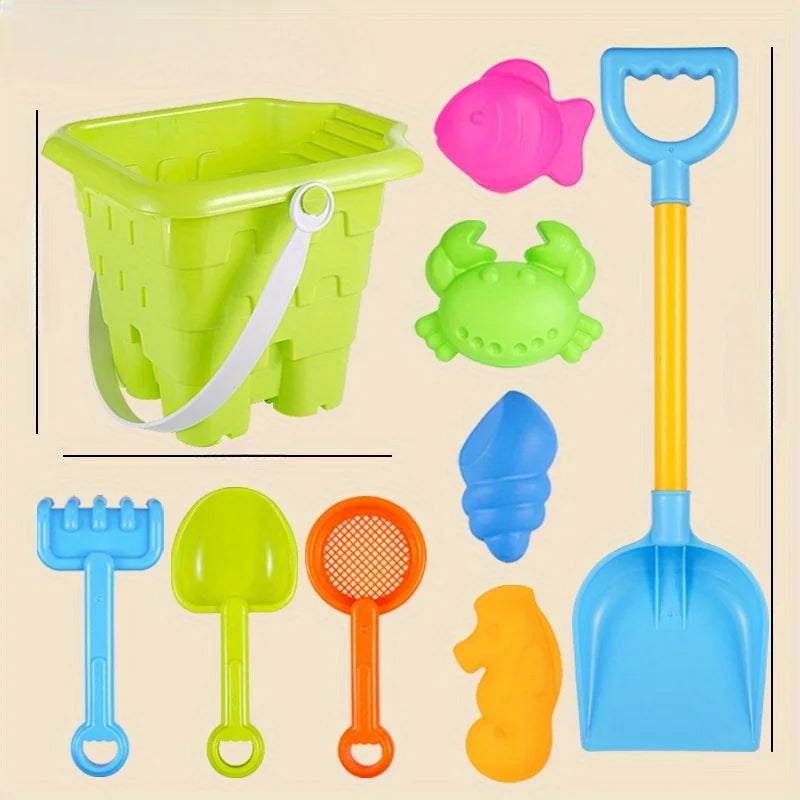 EZ Children's Beach Toy Set Baby Playing In Water And Sand Large Sand Shovel Beach Bucket Sand Digging Tool Sand Toy Random Color