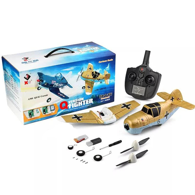 EZ WLtoys A220 A210 A260 2.4G 4Ch 6G/3D Stunt Plane Six Axis RC Fighter RC Airplane Electric Glider Unmanned  Aircraft Outdoor Toy