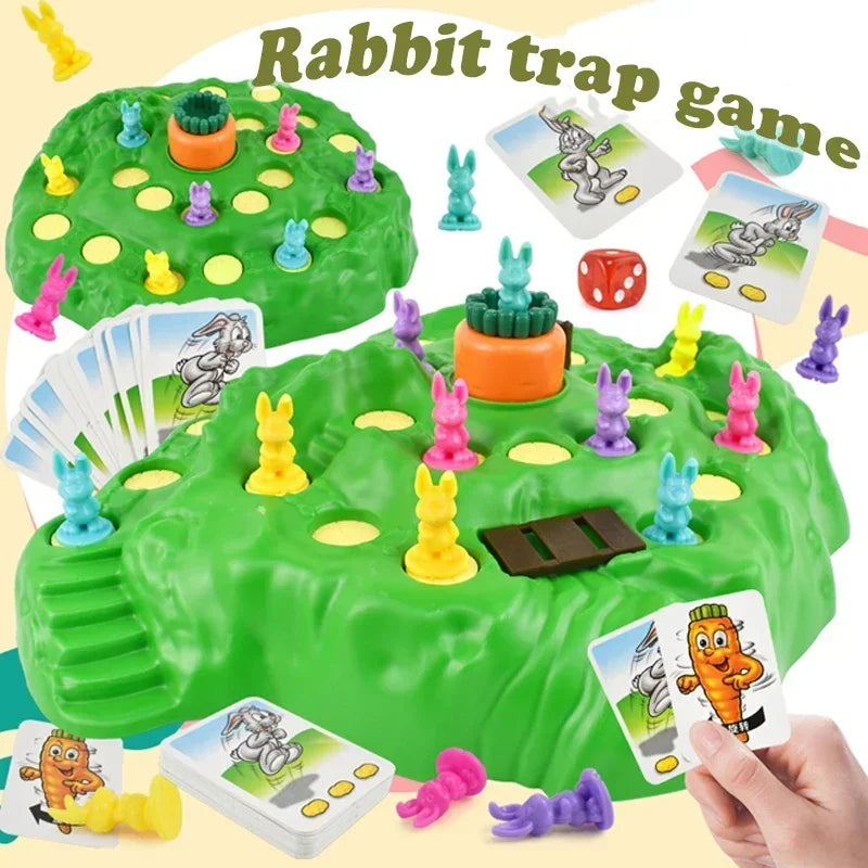 EZ New Rabbit Trap Puzzle Toy Children's Dual Play Multiplayer Board Game Competition Parent Child Interactive Strategy Game