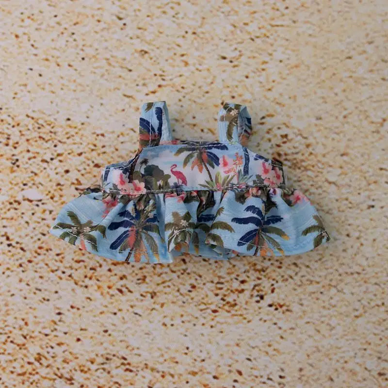 EZ Hawaii Summer Beach Style Clothes For labubu 3.0 v1/v2/v3 clothes outfits For Ropa labubu Doll Clothes Accessories