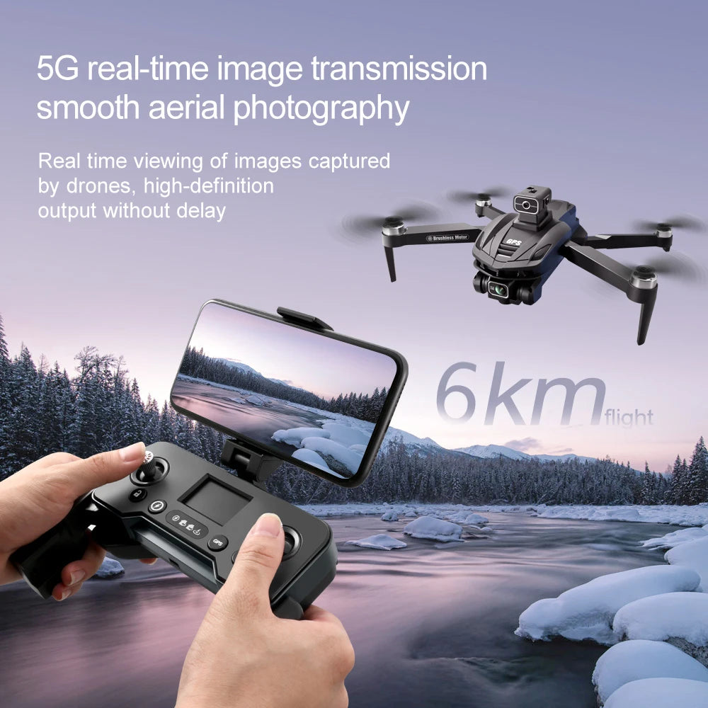 EZ M V168 Professional Drone 5G GPS Wifi Aerial Photography 8K HD Camera Laser obstacle Avoidance Brushless FPV Drones Original Toy