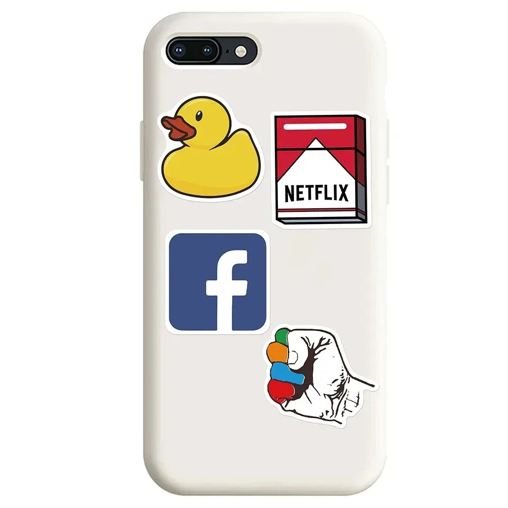 EZ 10/53/106Pcs Cool Fashion Brand Logo Stickers DIY Skateboard Laptop Luggage Bike Motorcycle Phone Car Sticker Decals